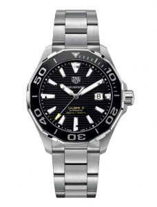 The durable fake TAG Heuer Aquaracer WAY201A.BA0927 watches are made from stainless steel.