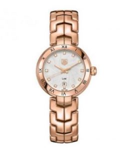 The 18k rose gold fake watches have silvery dials.