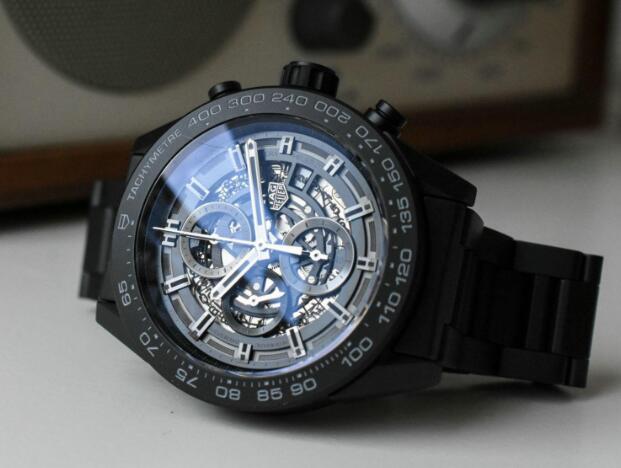The all-black design makes this TAG Heuer very cool.