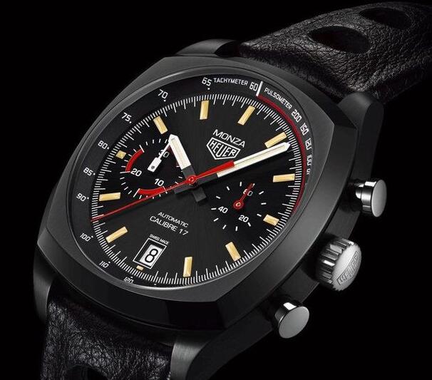 The dial has been inspired by the classic color-matching of the Ferrari Racing.